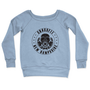 Womens 2X-Large MISTY_BLUE CrewNeck