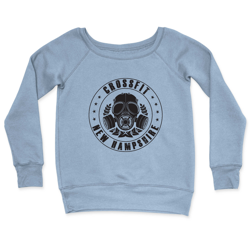 Womens 2X-Large MISTY_BLUE CrewNeck