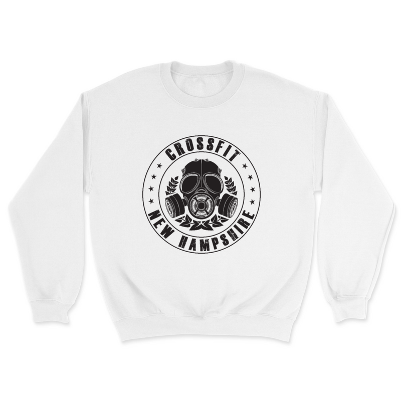 Mens 2X-Large WHITE Midweight Sweatshirt