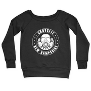 Womens 2X-Large BLACK CrewNeck