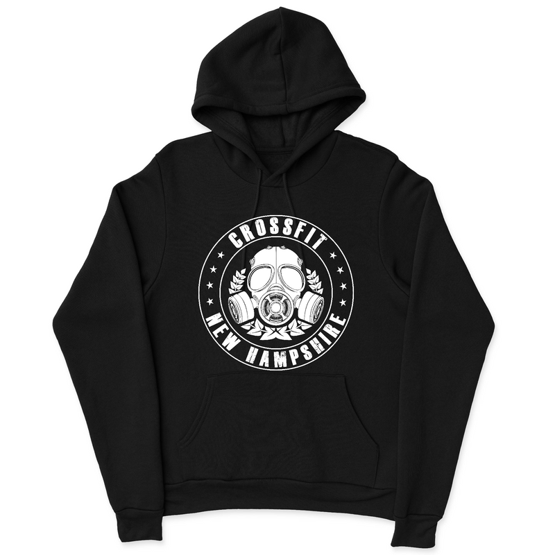 Mens 2X-Large BLACK Hooded T-Shirt