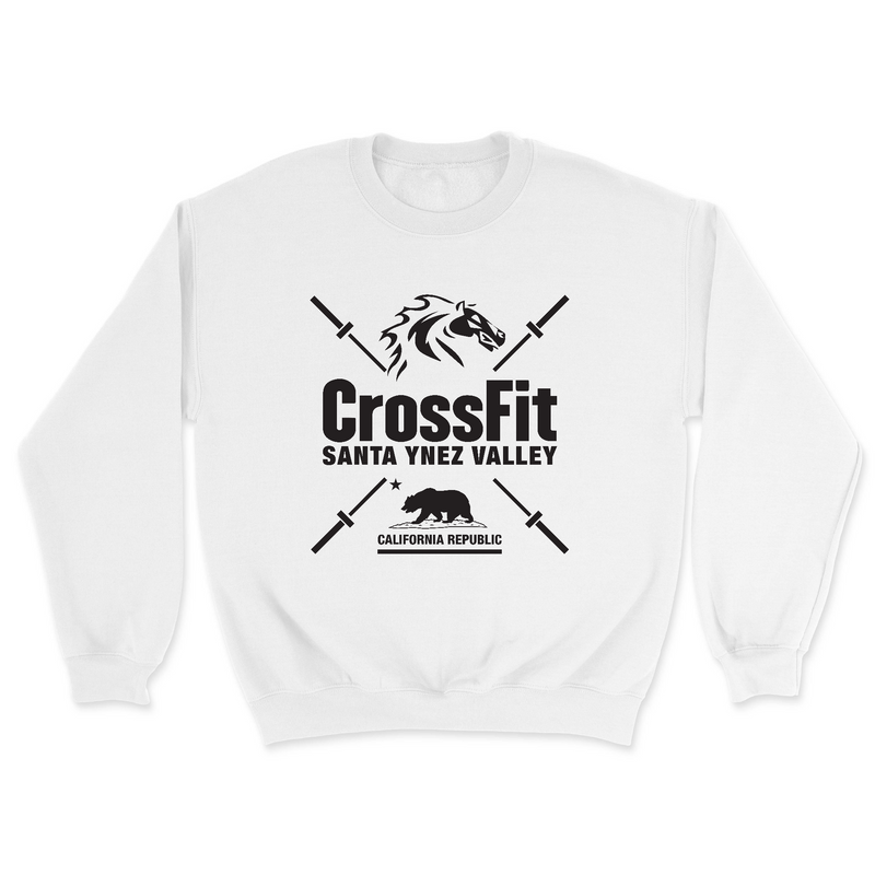 Mens 2X-Large WHITE Midweight Sweatshirt