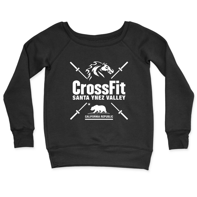 Womens 2X-Large BLACK CrewNeck