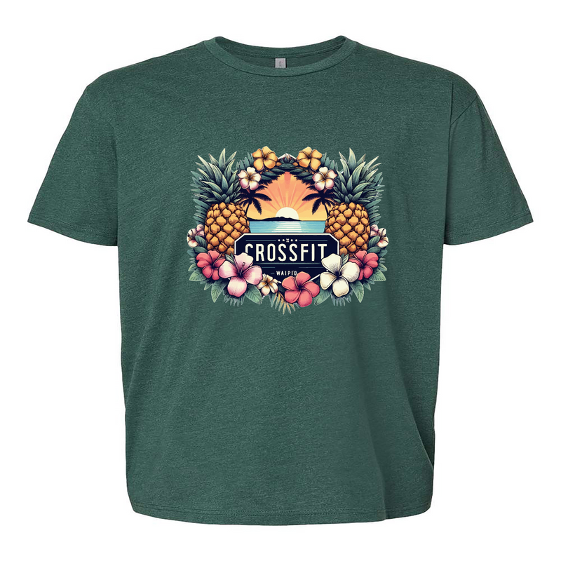 Mens 2X-Large HEATHER_FOREST_GREEN T-Shirt