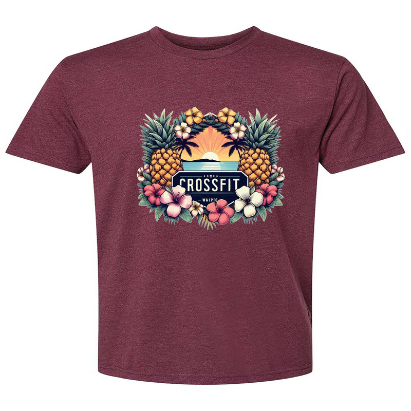 Mens 2X-Large HEATHER_MAROON T-Shirt