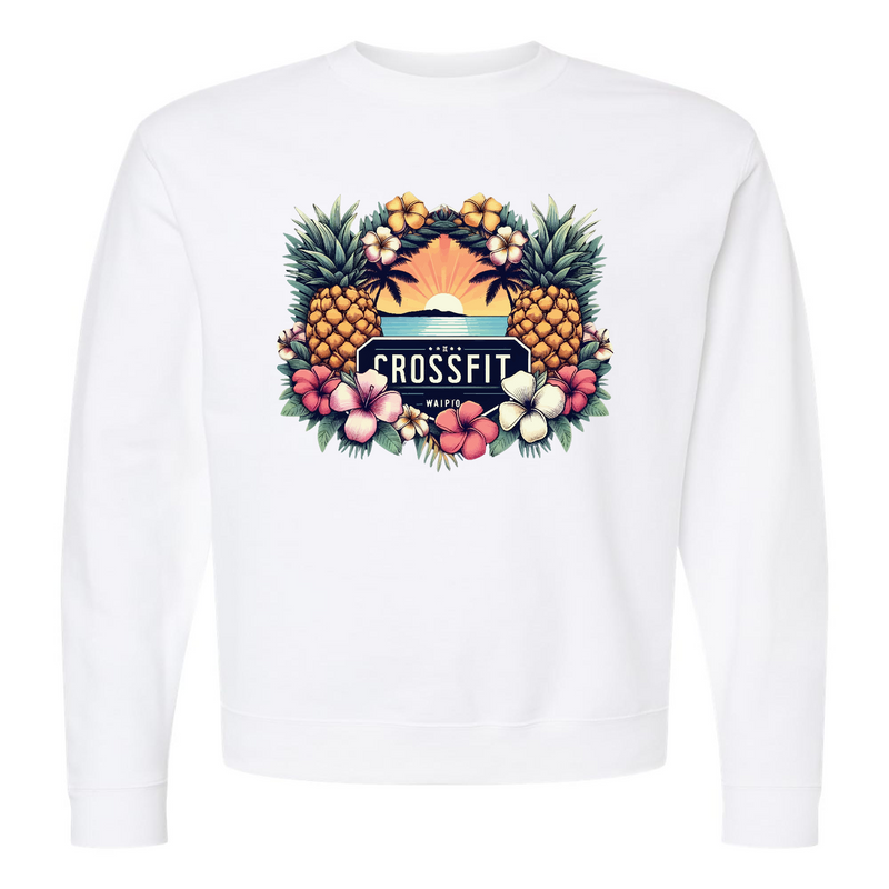 Mens 2X-Large WHITE Midweight Sweatshirt