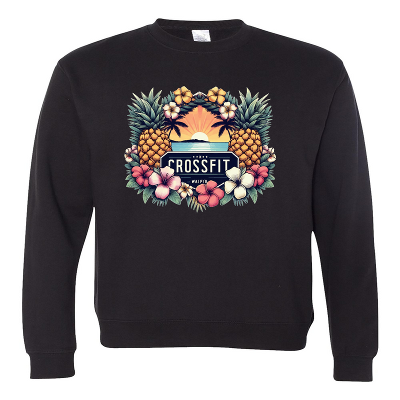 Mens 2X-Large BLACK Midweight Sweatshirt