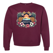 Mens 2X-Large MAROON Midweight Sweatshirt