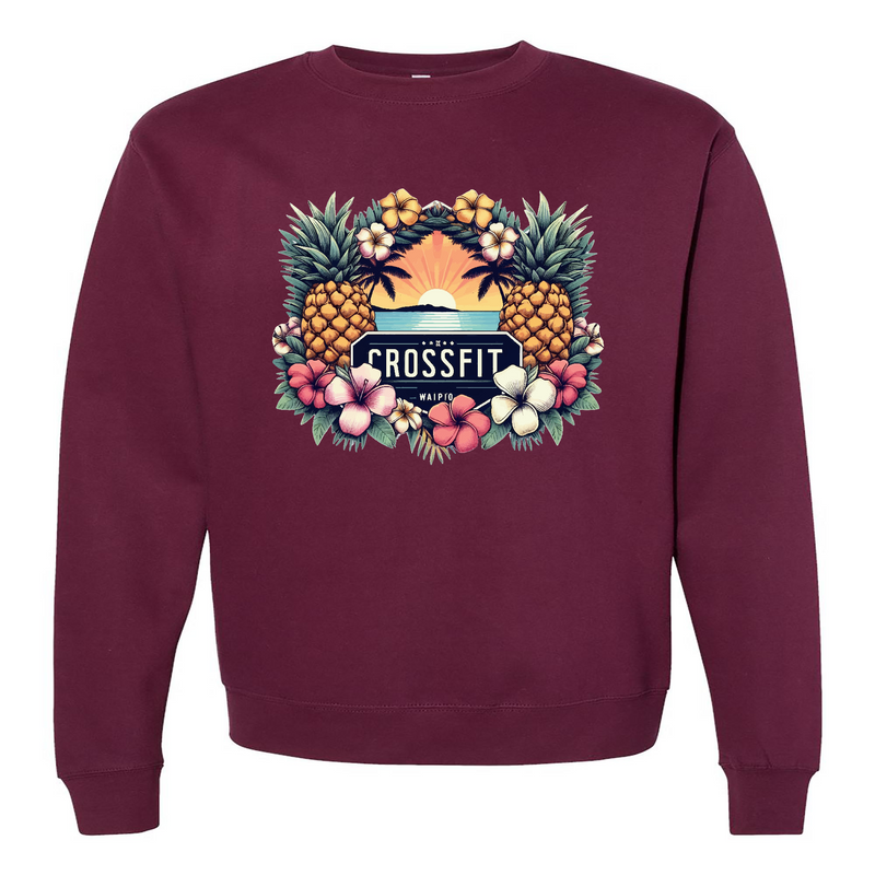 Mens 2X-Large MAROON Midweight Sweatshirt