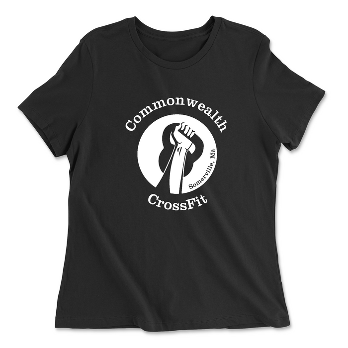 Womens 2X-Large BLACK Relaxed Jersey T-Shirt