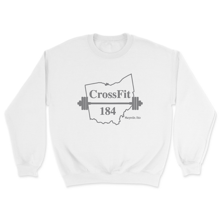 Mens 2X-Large WHITE Midweight Sweatshirt