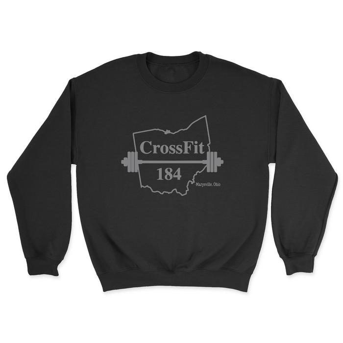 Mens 2X-Large BLACK Midweight Sweatshirt