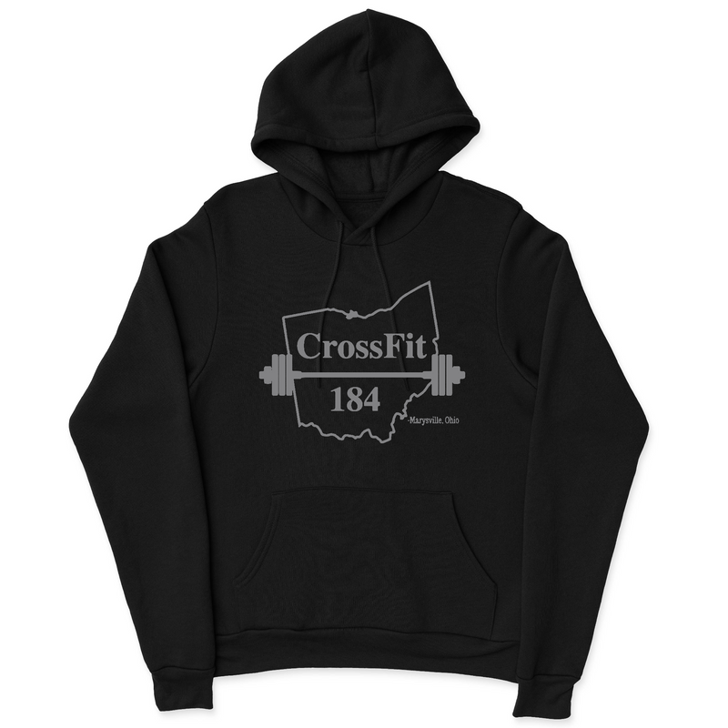 Mens 2X-Large BLACK Hooded T-Shirt