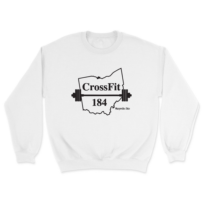 Mens 2X-Large WHITE Midweight Sweatshirt