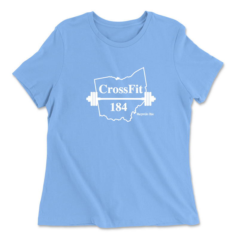 Womens 2X-Large CAROLINA_BLUE Relaxed Jersey T-Shirt