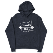 Mens 2X-Large NAVY_HEATHER Hooded T-Shirt
