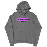 Mens 2X-Large GUNMETAL_HEATHER Hooded T-Shirt