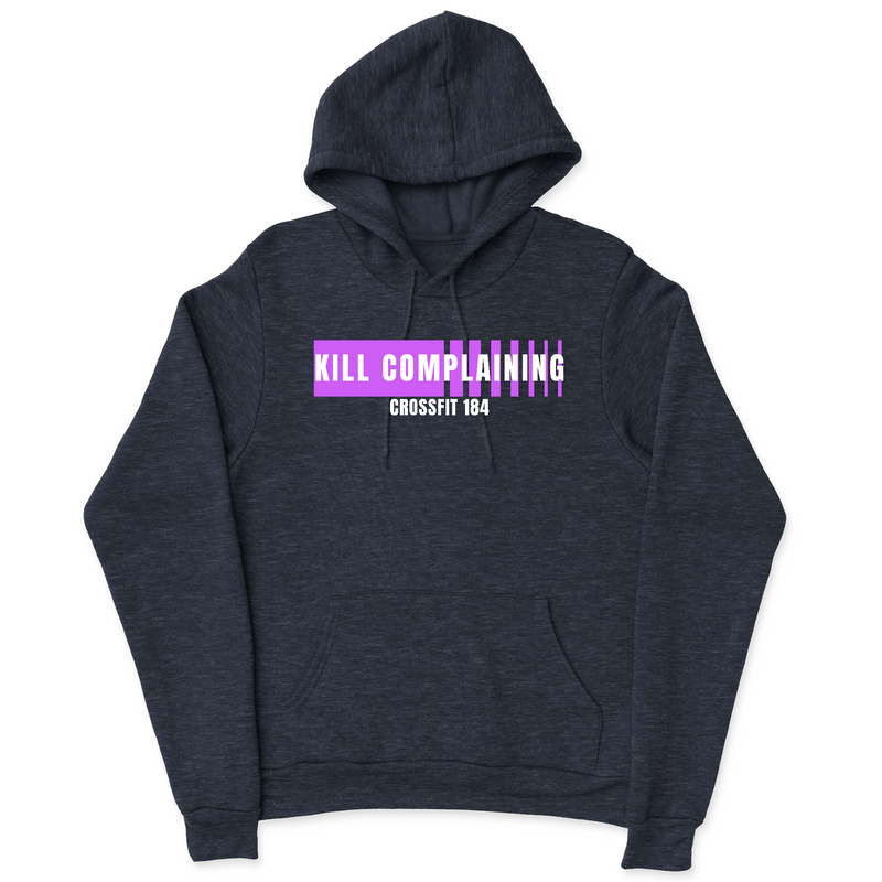Mens 2X-Large NAVY_HEATHER Hooded T-Shirt