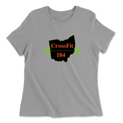 Womens 2X-Large SOLID_ATHLETIC_GREY Relaxed Jersey T-Shirt