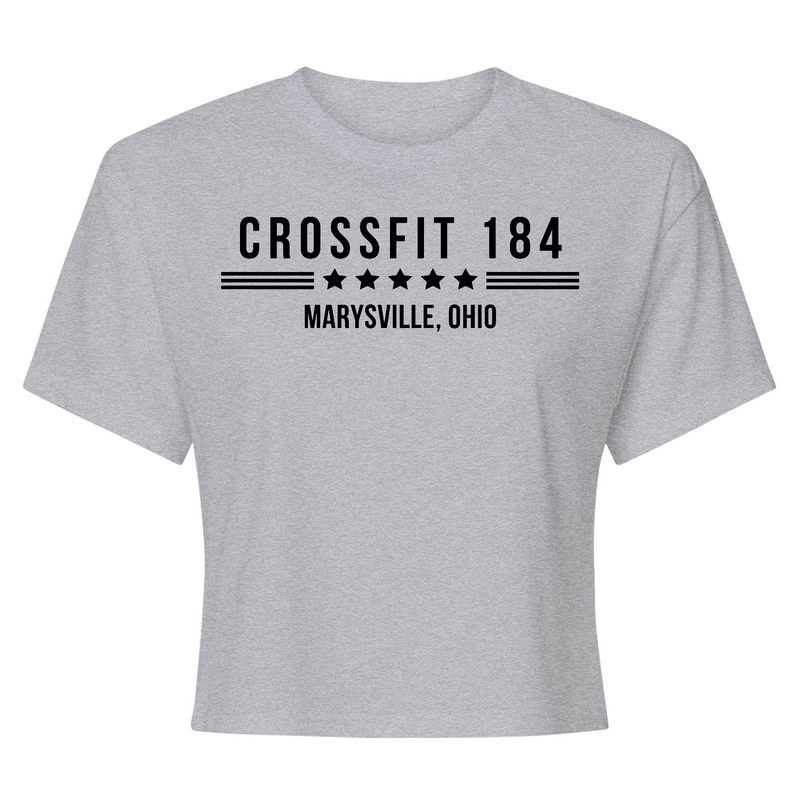CrossFit 184 Black Womens - Crop Top T-Shirt