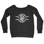 Womens 2X-Large BLACK CrewNeck