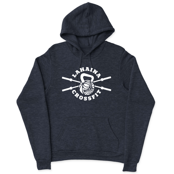 Mens 2X-Large NAVY_HEATHER Hooded T-Shirt