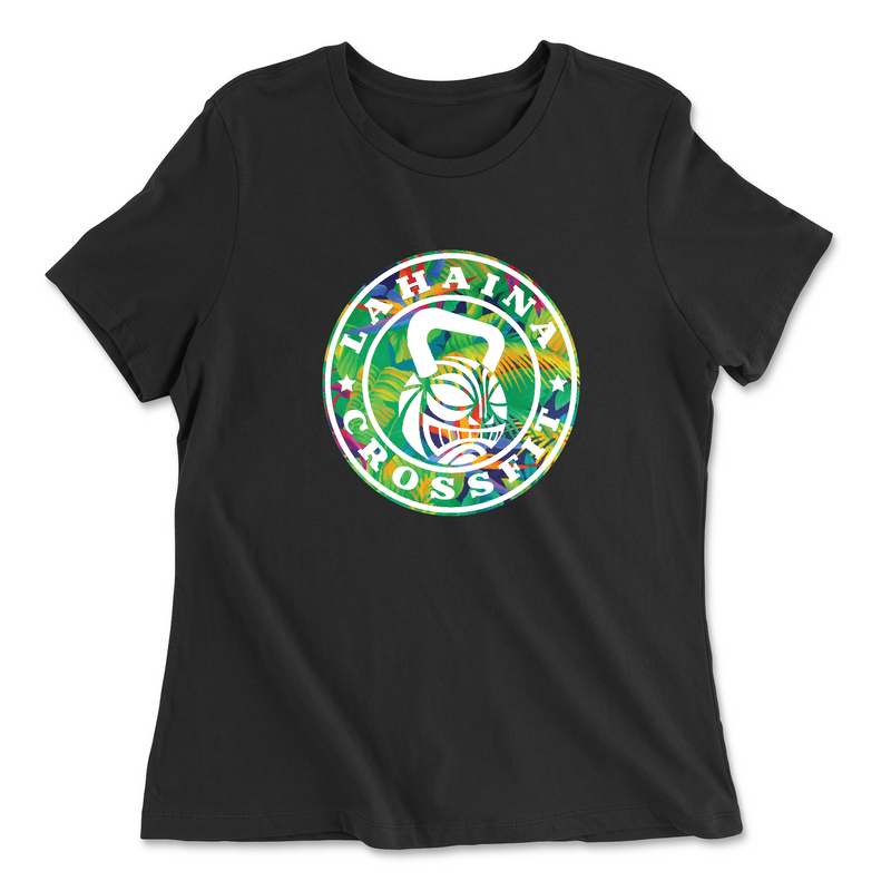 Womens 2X-Large BLACK Relaxed Jersey T-Shirt