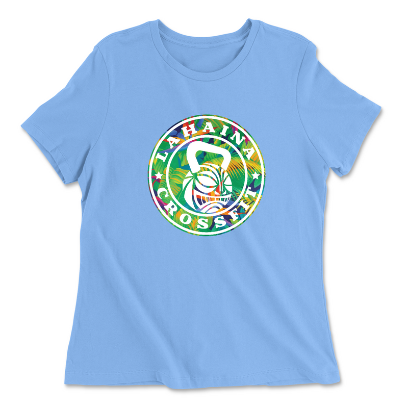 Womens 2X-Large CAROLINA_BLUE Relaxed Jersey T-Shirt