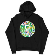 Mens 2X-Large BLACK Hooded T-Shirt