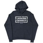 Mens 2X-Large NAVY_HEATHER Hooded T-Shirt