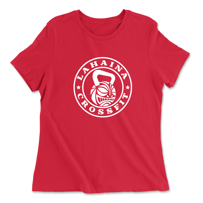 Womens 2X-Large RED Relaxed Jersey T-Shirt