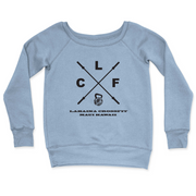 Womens 2X-Large MISTY_BLUE CrewNeck