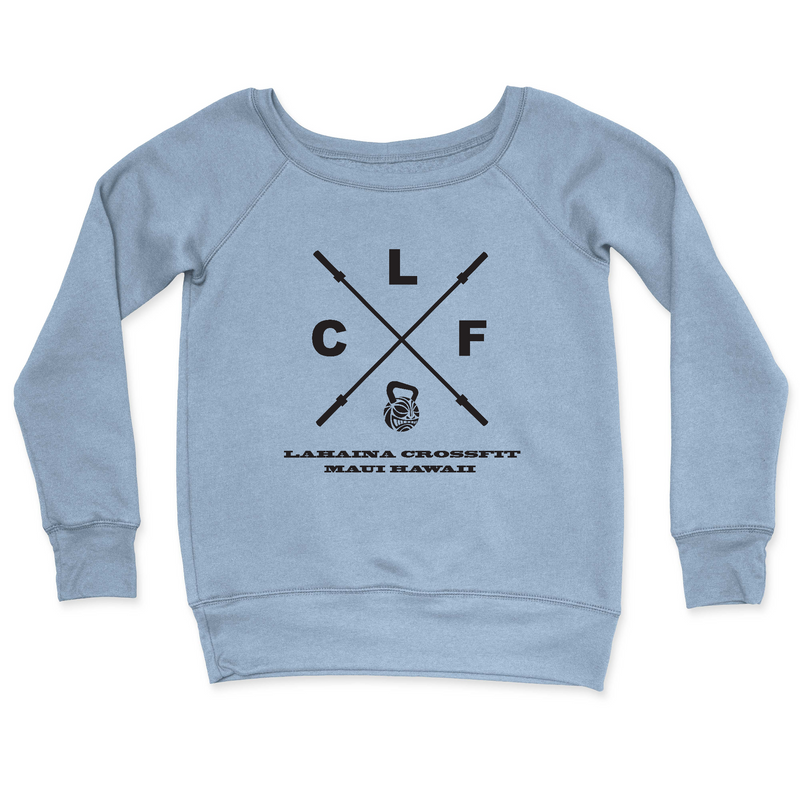Womens 2X-Large MISTY_BLUE CrewNeck