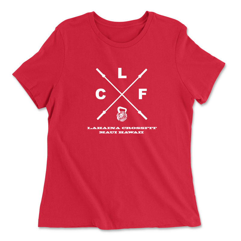 Womens 2X-Large RED Relaxed Jersey T-Shirt