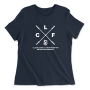Womens 2X-Large NAVY Relaxed Jersey T-Shirt