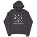 Mens 2X-Large CHARCOAL_HEATHER Hooded T-Shirt