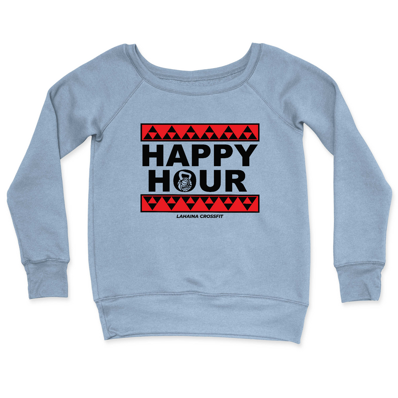 Womens 2X-Large MISTY_BLUE CrewNeck