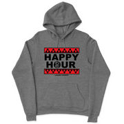 Mens 2X-Large GUNMETAL_HEATHER Hooded T-Shirt