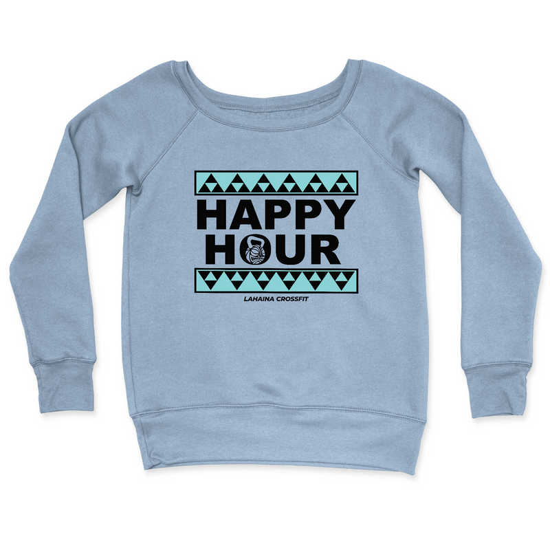 Womens 2X-Large MISTY_BLUE CrewNeck