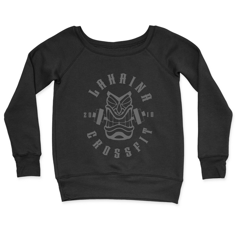 Womens 2X-Large BLACK CrewNeck