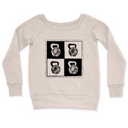 Womens 2X-Large BONE CrewNeck