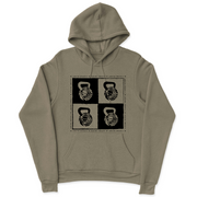 Mens 2X-Large OLIVE Hooded T-Shirt