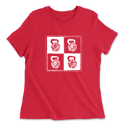 Womens 2X-Large RED Relaxed Jersey T-Shirt