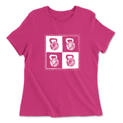 Womens 2X-Large BERRY Relaxed Jersey T-Shirt