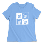 Womens 2X-Large CAROLINA_BLUE Relaxed Jersey T-Shirt