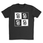 Mens 2X-Large BLACK T-Shirt