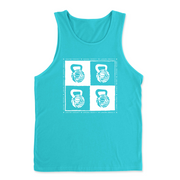 Mens 2X-Large TAHITI_BLUE Tank Top