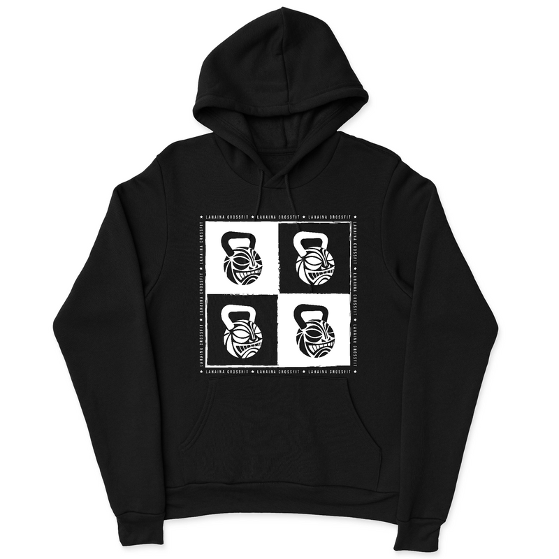 Mens 2X-Large BLACK Hooded T-Shirt