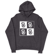 Mens 2X-Large CHARCOAL_HEATHER Hooded T-Shirt