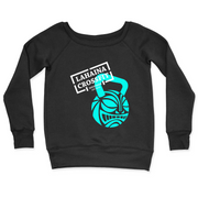 Womens 2X-Large BLACK CrewNeck
